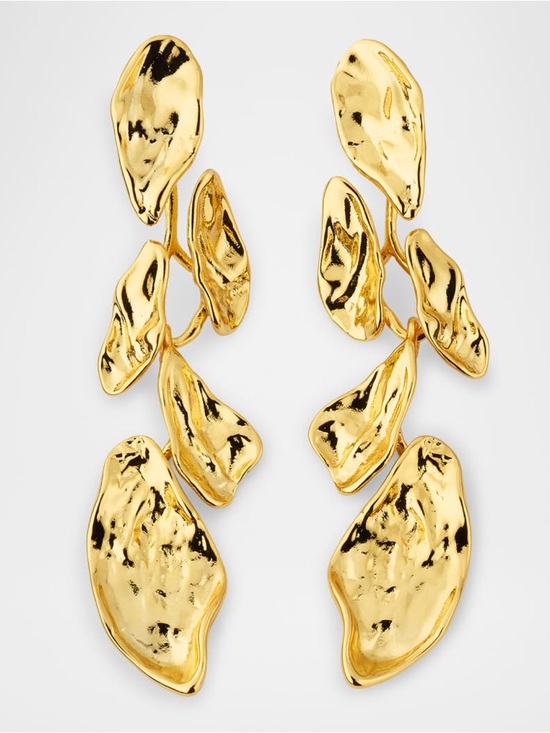 Alexis Bittar Jewelry - Alexis Bittar Mosaic Molten Gold Post Earrings